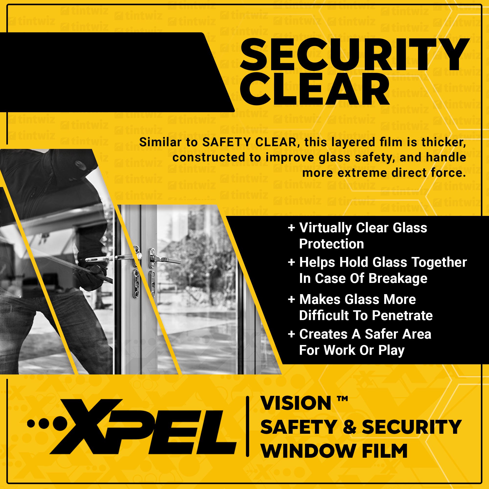 Xpel Security Clear Window Tint