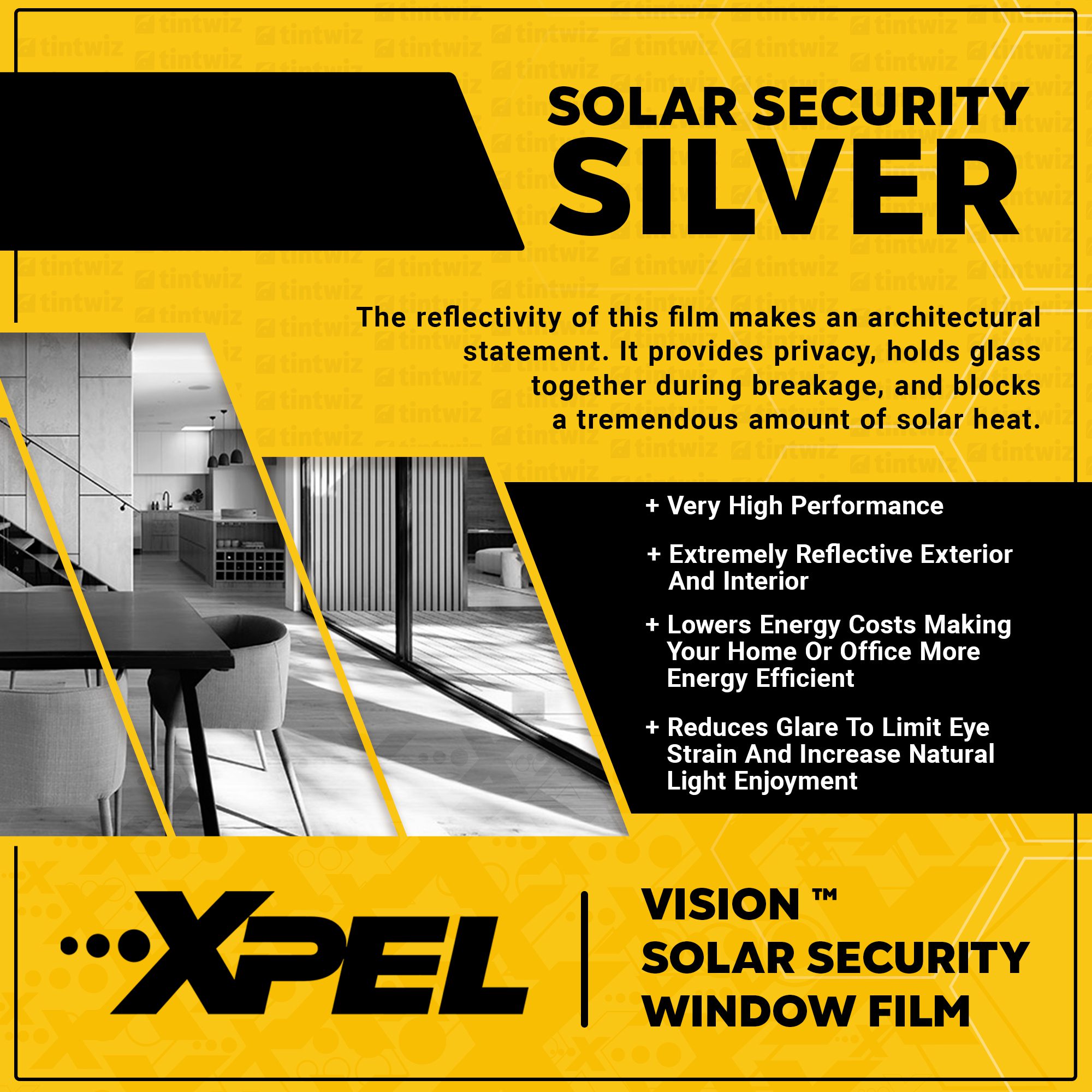 Xpel Solar Security Silver Window Tint